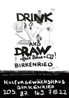 20. Mai, 19:00 Uhr: Drink & Draw
