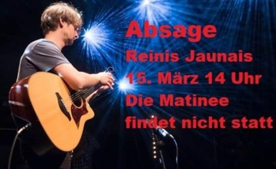 Kulturgewächshaus Birkenried, Matinee Sonntag 15. März 14 Uhr: Reinis Jaunais stand vor geschlossener Grenze