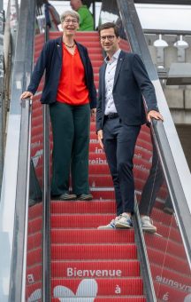 VAG hat alle Aufzüge und Rolltreppen an der Stadtbahnbrücke erneuert