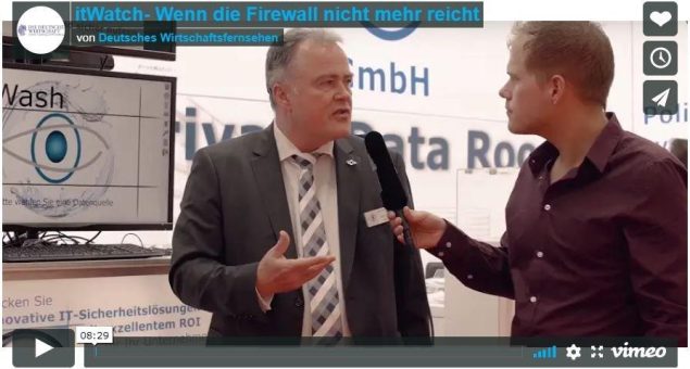 itWatch Messeinterview auf der Hannovermesse 2019 zum Thema „Wenn die Firewall nicht mehr reicht“