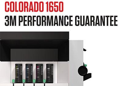 Canon Colorado 1650 und UVgel Tinte von 3M zertifiziert