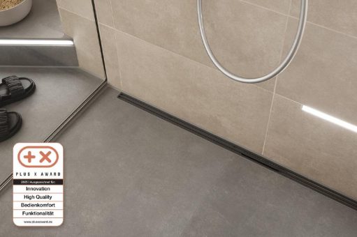 Schlüter-KERDI-LINE-VARIO erhält „Plus X Award“ in vier Kategorien