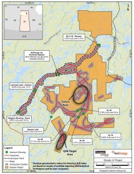 IsoEnergy und Purepoint erweitern hochgradige Mineralisierung auf dem Dorado-JV  mit einer 70-Meter-Step-out-Bohrung, die einen Spitzenwert von 110.800 CPS lieferte