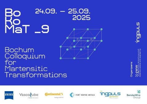 BoKoMaT 2025: 9. Internationale Fachkonferenz für Formgedächtnislegierungen findet in Bochum statt