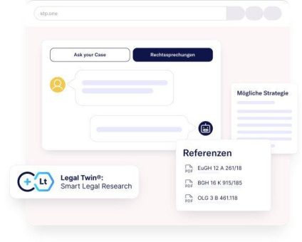 Legal Twin® Smart Legal Research für alle Juristen verfügbar: Innovativer KI-Agent erleichtert die anwaltliche Recherche