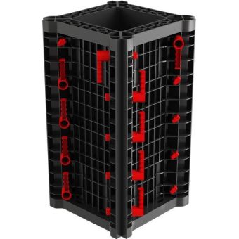 Quadratische und rechteckige Pfeiler und Säulen mit GEOTUB PANEL