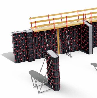 GEOPANEL ABS Sichtbeton-Schalung mit über 100 Einschalungen