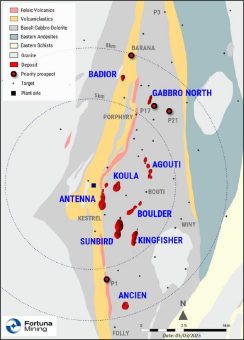 Fortuna meldet 4,5 g/t Au über 37,4 Meter bei Kingfisher und 11,2 g/t Au über 5,6 Meter bei Sunbird, innerhalb der Séguéla- Mine, Côte d’Ivoire