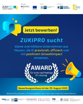 Auszeichnung für nachhaltige KI-Innovationen in Hessen – jetzt bewerben!