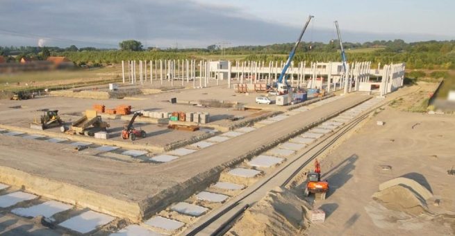 Mit Goldbeck auf Kurs: Baufortschritt beim neuen Firmensitz von VEDDER in Lüdinghausen