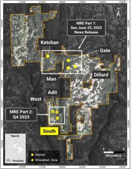 Kodiak bohrt 0,46 % CuEq über 111 m ab Oberfläche in der South Zone; Kontinuität über 950 m Streichlänge bestätigt