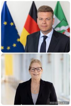 Staatssekretär Matthias Heidmeier trifft Annette Stensitzky in Düsseldorf