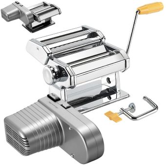 Rosenstein & Söhne Nudel-Maschine NM-100 mit Elektromotor, schmale & breite Bandnudeln