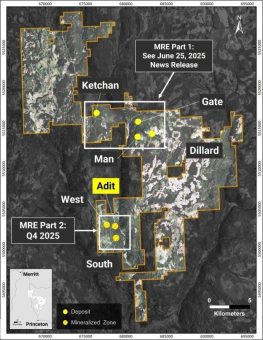 Kodiak bohrt hochgradige Mineralisierung von der Oberfläche in der Adit-Zone, darunter 79 m mit 0,69 % CuEq, die in 27 m mit 1,62 % CuEq enden