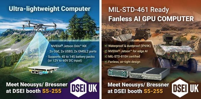 Neousys stellt zusammen mit Bressner auf der DSEI 2025 Militärcomputer entsprechend dem Standard MIL-STD-461 vor