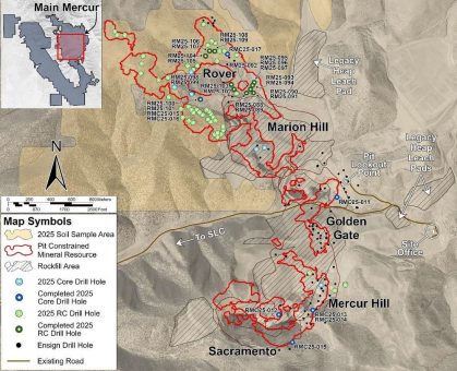 Revival Gold informiert über Fortschritte bei den Bohr- und Erschließungsaktivitäten auf Mercur