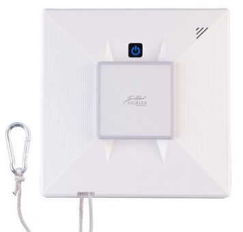 Sichler Haushaltsgeräte Profi-WLAN-Fensterputzroboter PR-335 mit 4 Sprühköpfen, Fernbedienung, App