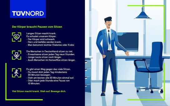 Der Körper braucht Pausen vom Sitzen