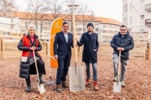 Spatenstich beim Neubauprojekt „Etkar“  in Leipzig, Gohlis-Mitte