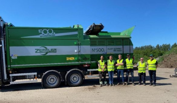 Die 500. Maschine der Zemmler Siebanlagen GmbH, eine ZEMMLER MULTI SCREEN 5200 geht nach Schweden