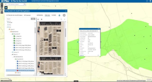 M-Files for Esri ArcGIS verbindet modernste GIS-Technik mit intelligentem Informationsmanagement
