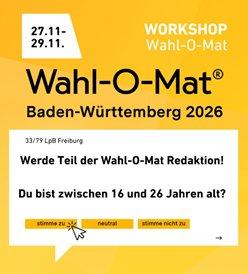 Thesen für den Wahl-O-Mat entwickeln: Jetzt bewerben und Redaktionsmitglied werden!