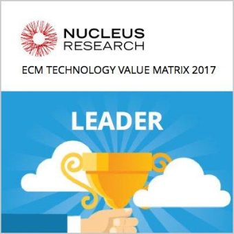 Nucleus Research sieht M-Files als Leader in ECM Value Matrix 2017