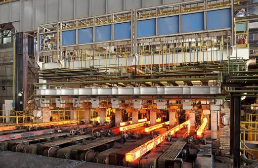 Modernisierung und Erweiterung der Achtstrang-Concast-Knüppelgießanlage bei Jindal Shadeed Iron & Steel LLC in Oman