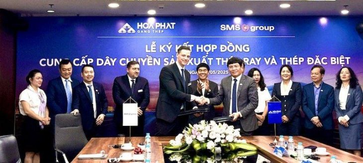 SMS group liefert hochmodernes Schienen- und Profilwalzwerk an Hoa Phat in Vietnam