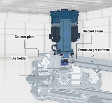 SMS group liefert hocheffiziente HybrEx®-Strangpresslinie mit vollelektrischer Schere an Hydro Gainesville