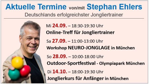 Jonglieren lernen für Anfänger – Jonglier-Events für Firmen – Jonglieren in Schulen – Jonglieren für Gehirn & Gesundheit
