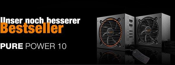 Pure Power 10: Pure Power 10: be quiet! wertet Einstiegs-Netzteil mit Premium-Features auf
