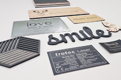 Hochwertige Trotec Lasermaterialien
