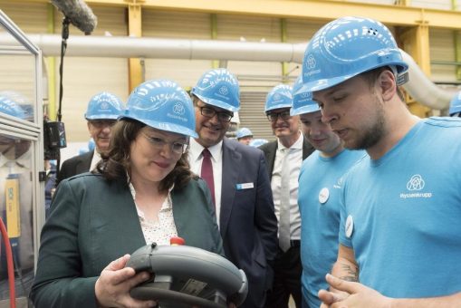 Arbeitsminister der G20-Staaten besuchen thyssenkrupp in Andernach – Konzernvorstand Oliver Burkhard informiert über „Duale Ausbildung“ und Flüchtlings-Programm „we.help“