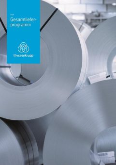 Gesamtlieferprogramm des Stahlbereichs von thyssenkrupp mit neuer Struktur und neuem Design verfügbar