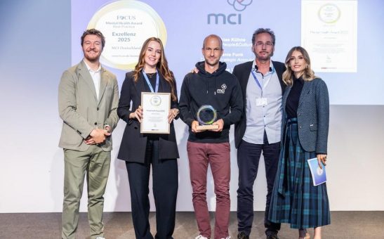 MCI Deutschland gewinnt zweifach beim Mental Health Award – Best Practice 2025 von FOCUS-Business