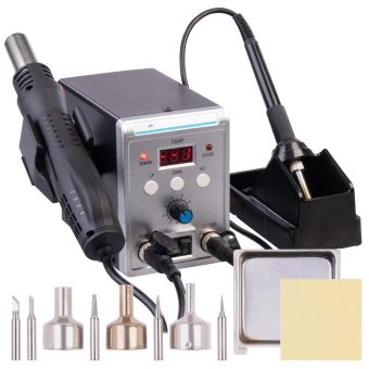 AGT Digitale 2in1-Löt- & Heißluftstation, 500°C, 700 Watt, 120 l/Min., Display