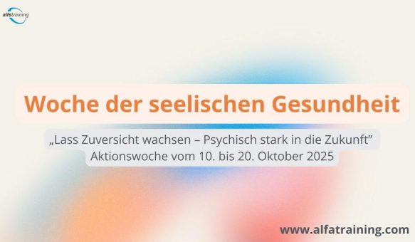 alfatraining.com beteiligt sich an der Woche der Seelischen Gesundheit 2025