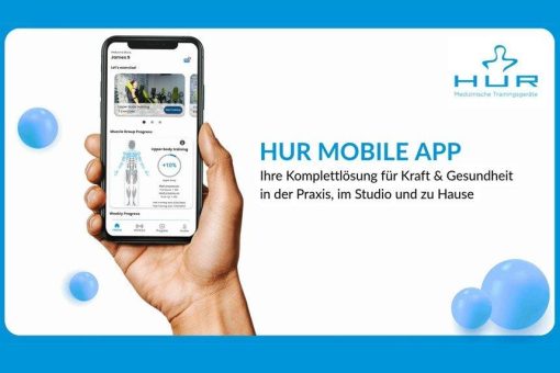 Therapie digital weiterdenken – mit der HUR Mobile App und den SmartTouch Hi5-Trainingsgeräten