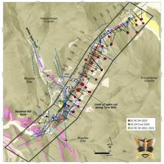 West Point Gold durchteuft bei Bohrungen in der Tyro Main Zone innerhalb eines 76,2 m-Abschnitts mit 1,92 g/t Au einen 32,0 m breiten Teilabschnitt mit 3,17 g/t Au