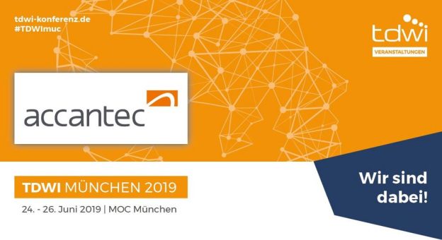 accantec auf der TDWI Konferenz München 2019: Business Intelligence, Analytics und Data Science – alles aus einer Hand