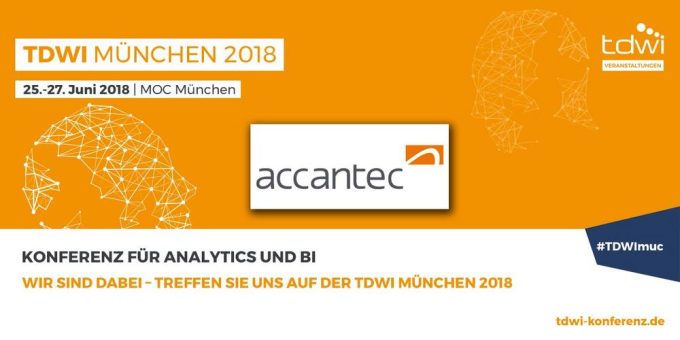 Lernen Sie die accantec group als Komplettanbieter für Business Intelligence, Data Analytics und SAP ERP Finance auf der TDWI Konferenz München kennen