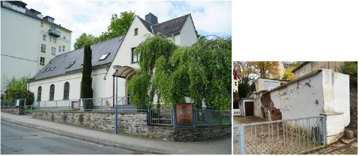 Stadt Plauen saniert die historische Synagogenmauer auf dem Grundstück der örtlichen Adventgemeinde