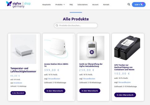 Sigfox startet Onlinevertrieb smarter 0G-Sensoren