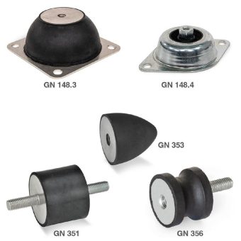 Dämpfer, Stopper und Gummipuffer