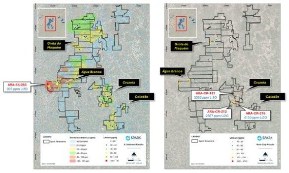Spark Energy Minerals meldet neue Untersuchungsergebnisse zu Lithium und Gallium-Seltenerdmetallen (REE) auf seinem Flaggschiffprojekt in Brasilien