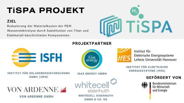 Projektstart TiSPA – Innovative Materialien für die PEM-Wasserelektrolyse