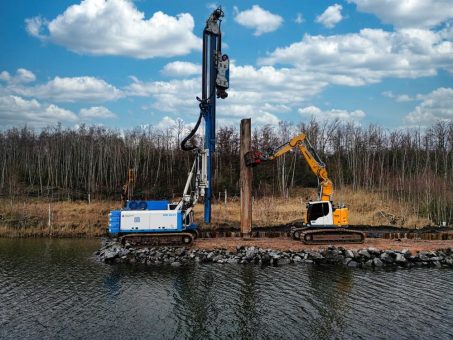 Sanierung der Regattastrecke am Osendorfer See – OST BAU schließt Spezialtiefbauarbeiten erfolgreich ab