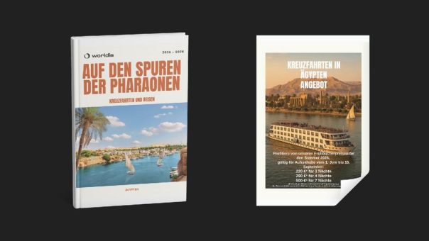 Worldia veröffentlicht neue Broschüre für den Counter: Nilkreuzfahrten flexibel mit Strandurlaub kombinierbar