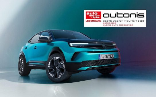 „Beste Design-Neuheit 2025“: Neuer Opel Mokka erhält „autonis“-Award